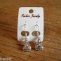 New Plastic Silver Nun Praying Hook Earrings For Pierced Ears