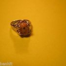 New Silver Plate Multi Color White Natural Stone Ring Size 9.5