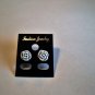 New White Rose Post Earrings For Pierced Ears
