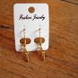New Gold Plastic Cross With Jesus Hook Earrings For Pierced Ears
