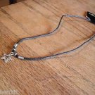 New Silver Zinc Alloy Beaded Star Pendant 18 Inch Necklace