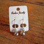 New Silver Plastic Pear Hook Earrings For Pierced Ears