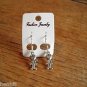 New Plastic Silver Figure Hook Earrings For Pierced Ears