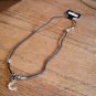 New Slver Zinc Alloy Moon With 4 Stars 18 Inch Necklace
