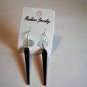 New Plastic Black Spike Hook Earrings For Pierced Ears