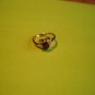 New Size 51/2 Gold Plated CZRound Purple Rhinestone Ring Heart Mount
