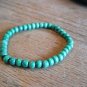 New Green Wooden Bead Stretchable Bracelet