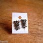 New Plastic Silver Night Owl Post Earrings