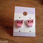 10. New Plastic Pink & Purple Owl Post Earrings No Metal