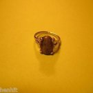 New Silver Plate Multi Color Green Natural Stone Ring Size 7