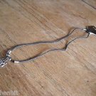 New Zinc Alloy Silver Rose 18 Inch Necklace