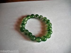 Beautiful Round Light Green Beaded Bracelet
