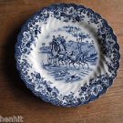 Johnson Bros Blue Ironstone Hunting Country Dessert Plate