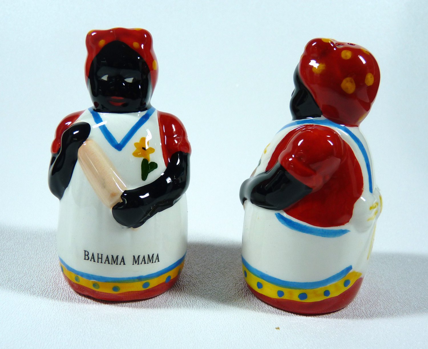 Black Mama Salt And Pepper Shakers