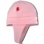 100% Organic Cotton Baby & Toddler Hats With Ear Flaps(M, Pink)