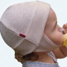 100% Organic Cotton Baby & Toddler Hats With Ear Flaps(M, Natural)