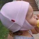 100% Organic Cotton, Organic Fleece Cotton Lined Baby & Toddler Hats With Ear Flaps (L,Pink)