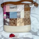 COACH DENIM PATCHWORK DUFFLE