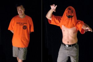 Instant Pumpkinhead Costume - Pull Your Shirt Over your Head