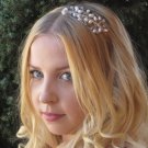 Stunning handbeaded pearl and sworovski crystal headband tiara for your wedding