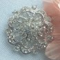 Rhinestone crystal bridal brooch pin 002