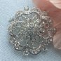 Rhinestone crystal bridal brooch pin 002