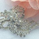 Rhinestone crystal bridal  brooch pin 005