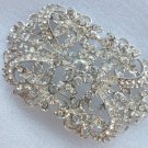 Rhinestone crystal bridal  brooch pin 011