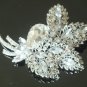 Rhinestone crystal bridal  brooch pin 016
