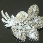 Rhinestone crystal bridal  brooch pin 016
