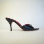 Authentic JUDITH LEIBER size 7½ jewel black heels