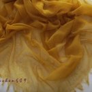 Lightest & Thinnest Ring through see through pure cashmere shawl 300's yarn count new ginger