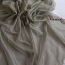 Lightest & Thinnest Ring through see through pure cashmere shawl 300's yarn count Green Bean