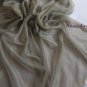 Lightest & Thinnest Ring through see through pure cashmere shawl 300's yarn count Green Bean