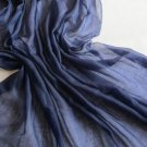 Lightest & Thinnest Ring through see through pure cashmere shawl 300's yarn count midnight