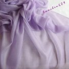 Lightest & Thinnest Ring through see through pure cashmere shawl 300's yarn count Lt. Purple