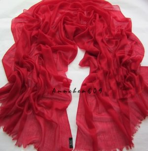 Lightest & Thinnest Ring through see through pure cashmere shawl 300's yarn count widered