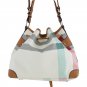 Rainbow big check pattern PU bag