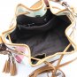 Rainbow big check pattern PU bag