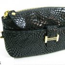 Women cowhide genuine leather small handbag color Black