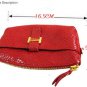 Women cowhide genuine leather small handbag color Black