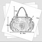 Women brown color lamb genuine leather tote handbag