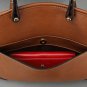 Cowhide Genuine leather vintage style handbag brown color