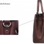 Cowhide genuine leather rivet Pearl color series handbag color Pearl Purple