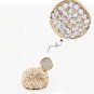 Crystal stone with gold color earring #1