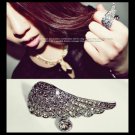Fashion Wing Style with crystal stone ring