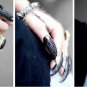 Black Long sharp nail style ring