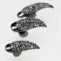 Black Long sharp nail style ring