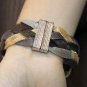 Weave metal wide Bracelet