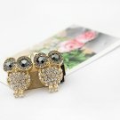 Fashion owl style crystal stone earring # 7